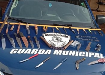 Guarda Municipal de Ilha Solteira apreende 30 armas brancas no primeiro quadrimestre de 2026