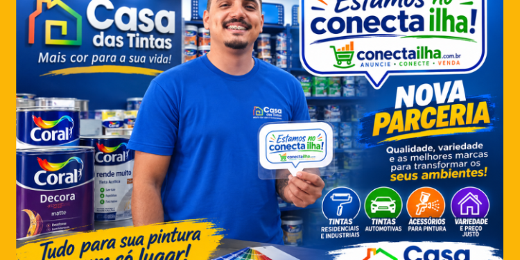 Casa das Tintas agora faz parte do Conecta Ilha