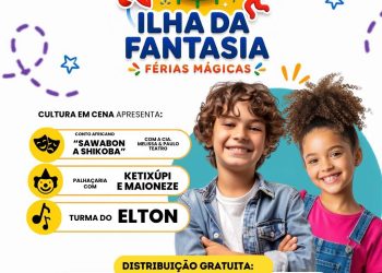 Ilha da Fantasia reúne atrações para crianças e oferece transporte gratuito neste domingo