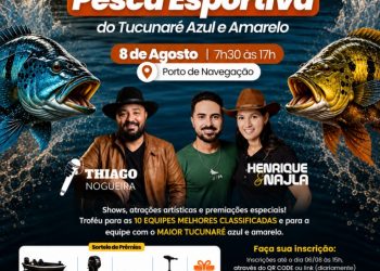 Festa do Pescador 2026 terá torneio de pesca esportiva, shows e sorteio de prêmios em Ilha Solteira